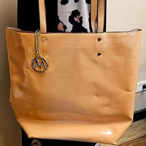 Mia K Collection Tan Patton Tote Bag